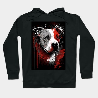 Pit Bull Ink Portrait Hoodie